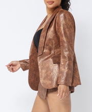 Load image into Gallery viewer, Gia exotic animal blazer
